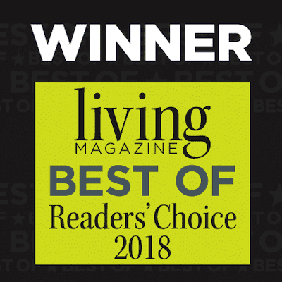 Winner of Living Magazine Best of Readers' Choice 2018