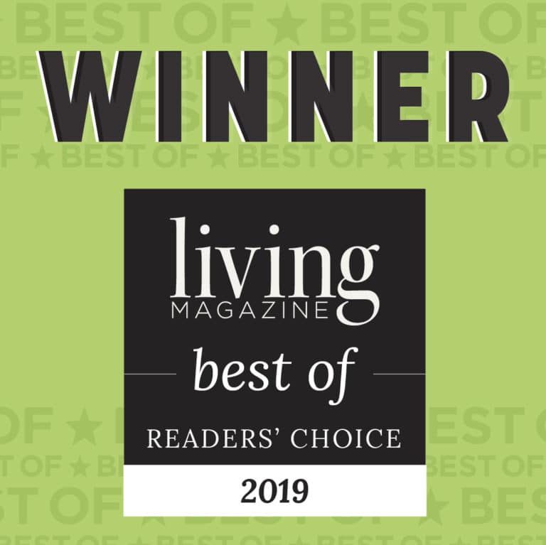Winner of Living Magazine Best of Readers' Choice 2019